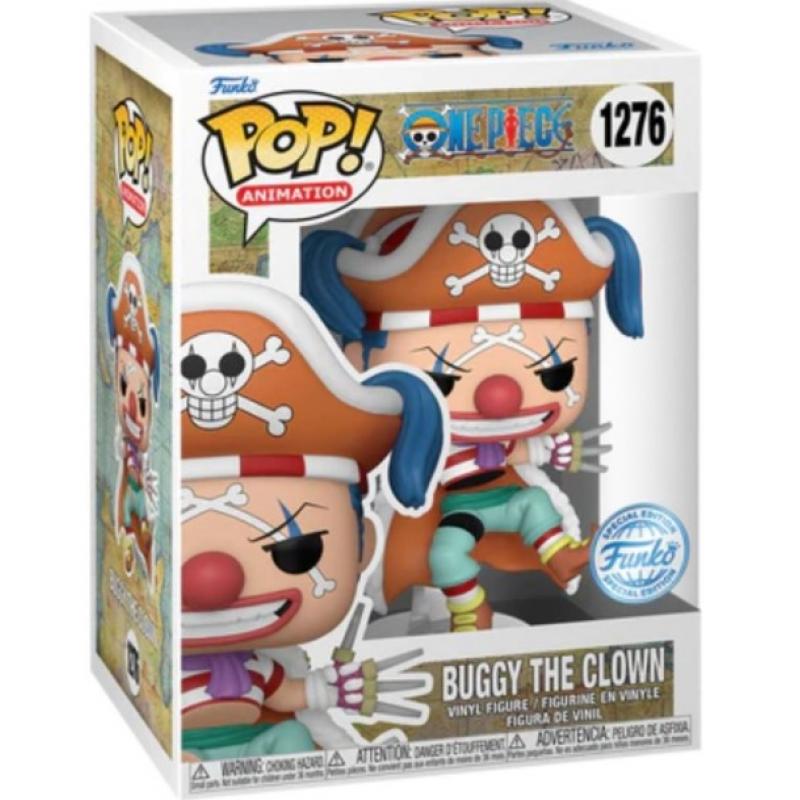 Funko POP! Animation One Piece Vinyl Figures Buggy the Clown 9 cm #1276 (Special Edition)