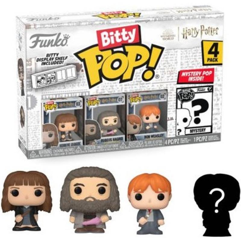 Funko Bitty POP! Harry Potter S1 - Hermione Granger, Rubeus Hargrid, Ron Weasley