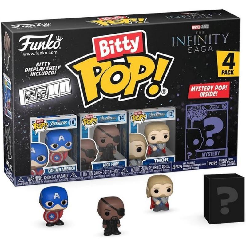 Funko Bitty POP! Vinyl Figure Marvel Infinity Saga 4-Pack Captain America 2,5 cm
