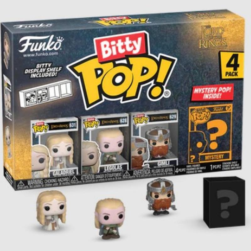 Funko Bitty Pop! 4-Pack: The Lord of the Rings - Galadriel, Legolas, Gimli and Mystery Vinyl Figures