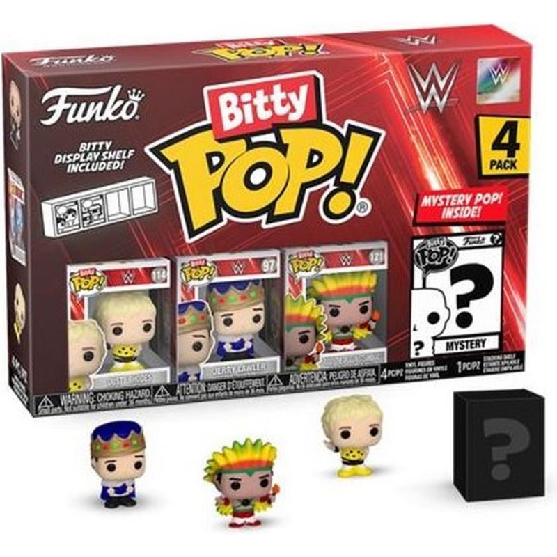 Funko Bitty Pop! WWE: Vinyl Figure 4-Pack Dusty Rhodes, Lawler, Steamboat and Mystery 2,5 cm