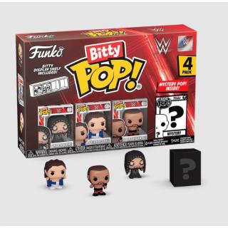 Funko Bitty Pop! WWE: Vinyl Figure 4-Pack Undertaker,British Bulldog, Batistad & Mystery 2,5 cm
