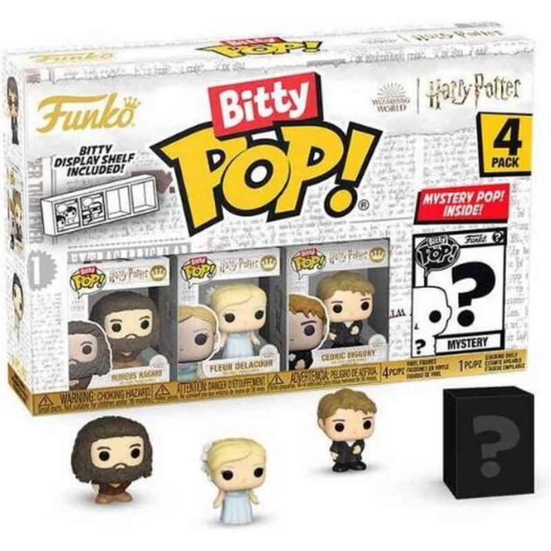 Funko Bitty Pop! 4-Pack: Harry Potter Goblet of Fire - Rubeus Hagrid, Fleur Delacour, Cedric Diggory