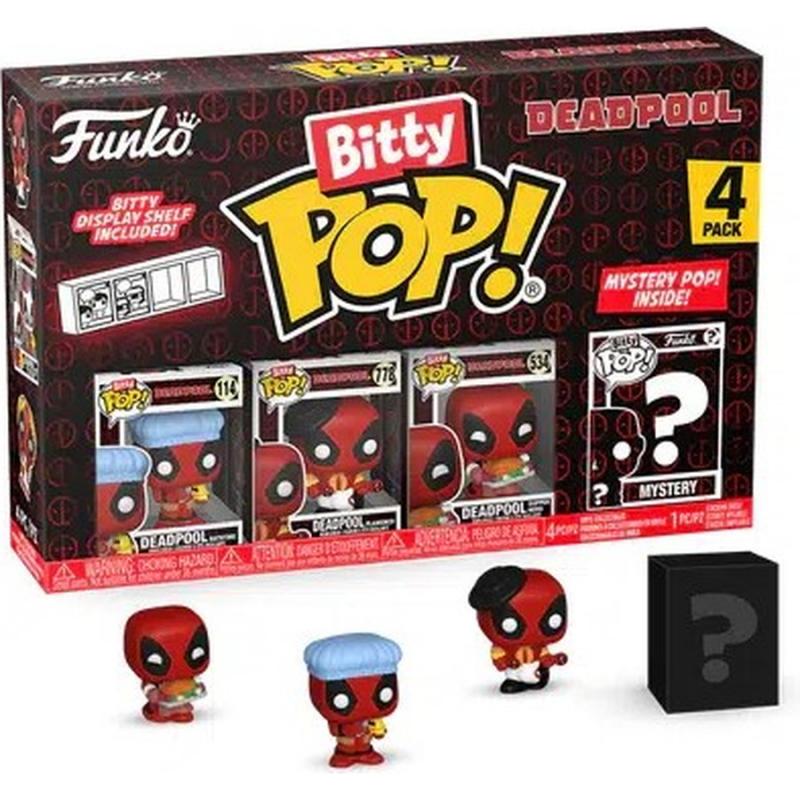 Funko Bitty POP! Vinyl Figure 4-PackDeadpool Bathtime 2,5 cm