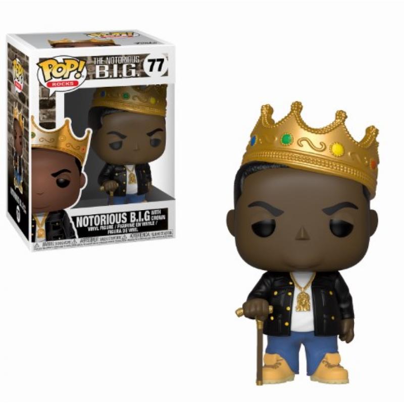 Funko POP! Rocks Notorious B.I.G. Vinyl Figure Notorious B.I.G. with Crown 9 cm #77