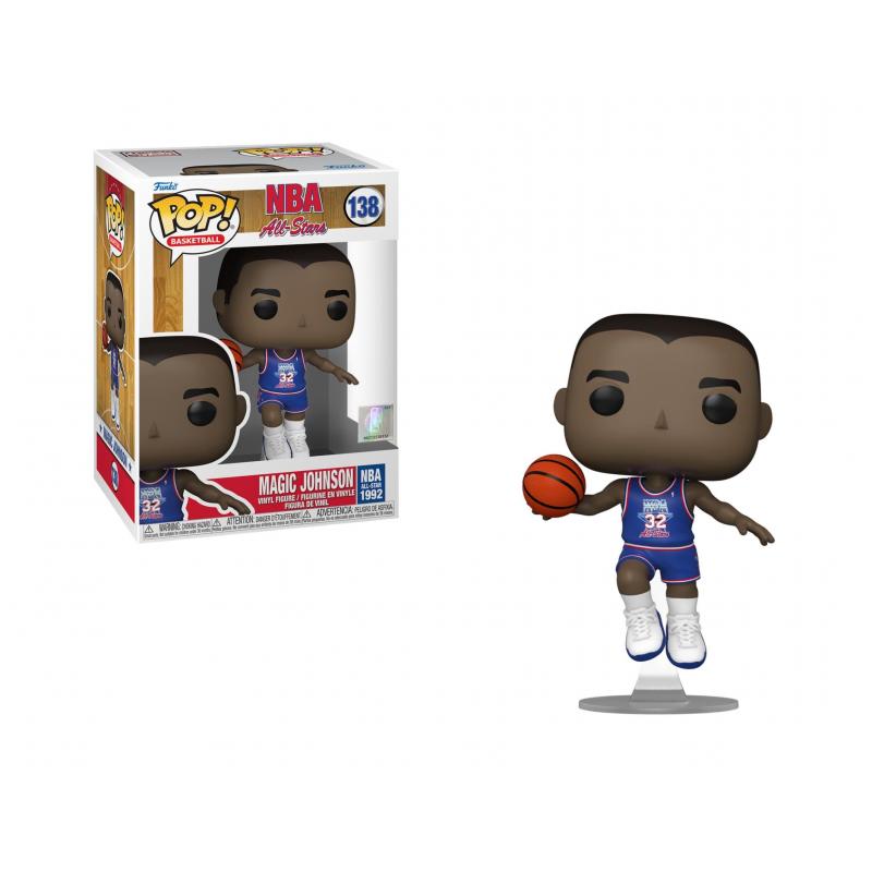 Funko POP! Basketball NBA All-Stars Vinyl Figure Magic Johnson (Blue All Star Uni 1991) 9 cm #138