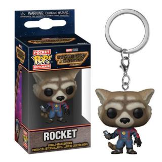 Funko Pocket Pop!: Marvel Guardians of The Galaxy Volume3 - Rocket Bobble-Head Vinyl Figure Keychain