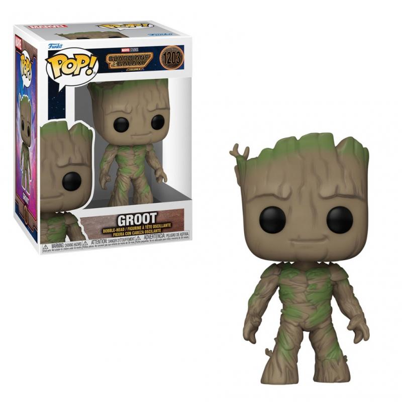 Funko Pop! Marvel: Guardians of The Galaxy Vol.3 - Groot #1203 Bobble-Head Vinyl Figure