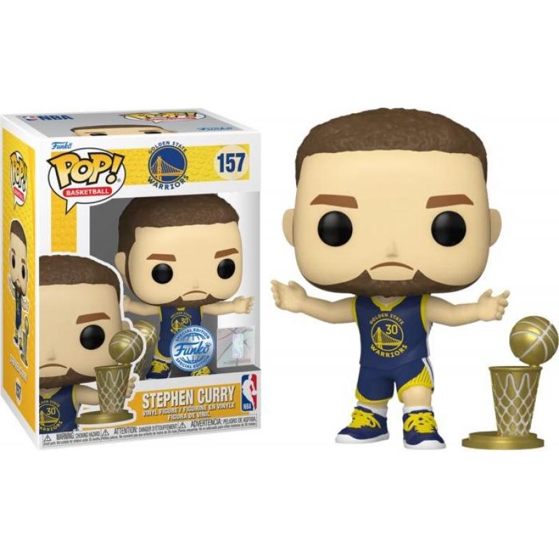 Funko Pop! NBA: Golden State Warriors - Stephen Curry (Throwback) (Special Edition) Vinyl Figur #157