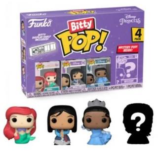 Funko Bitty Pop! 4-Pack: Disney Princesses - Ariel, Mulan, Tiana and Mystery Vinyl Figures