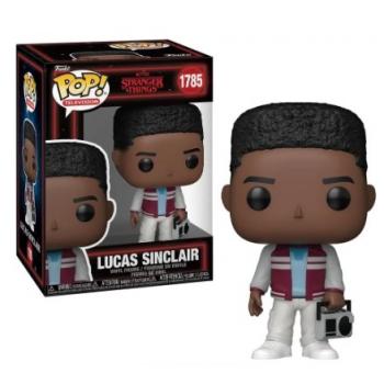 Funko POP! Television Stranger Things Vinyl Figures Lucas Sinclair with Boombox 9 cm #1785