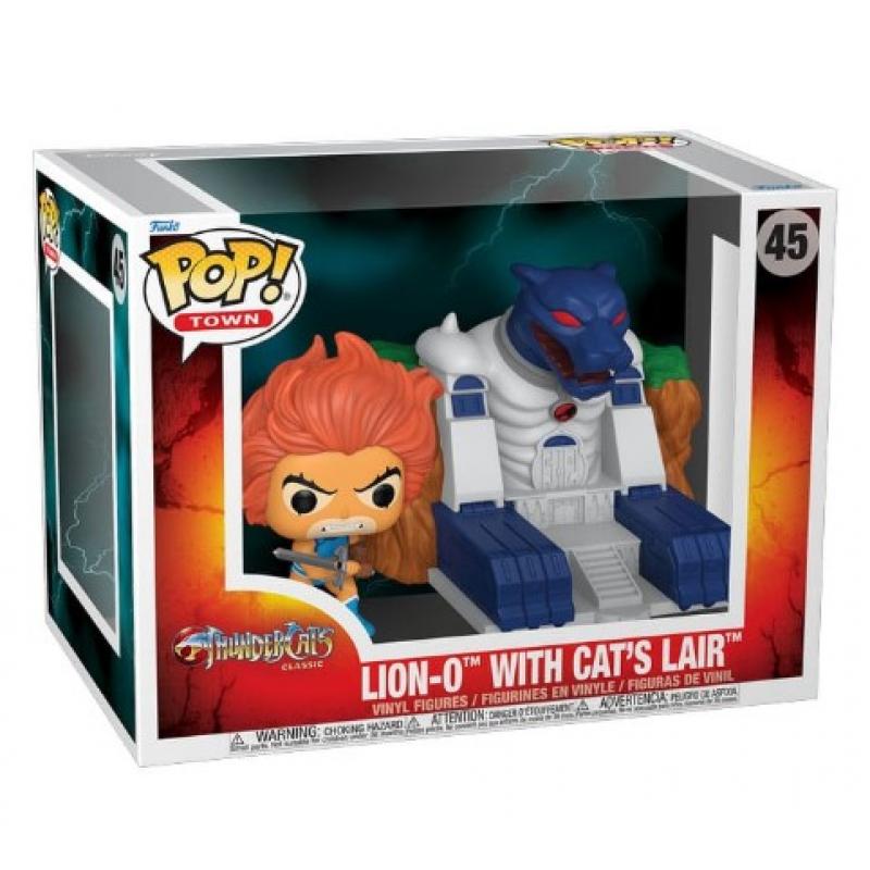 Funko POP! Town:Thundercats Vinyl Figure Lion-O with Cat's Lair 9 cm #45