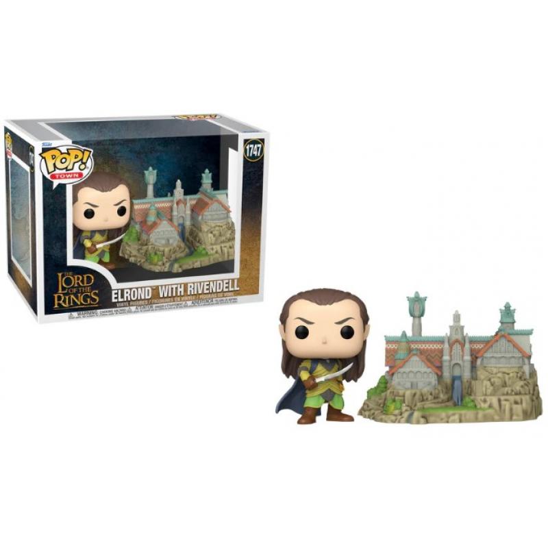 Funko POP! Town The Lord of the Rings Vinyl Figure Elrond & Rivendell 9 cm #48