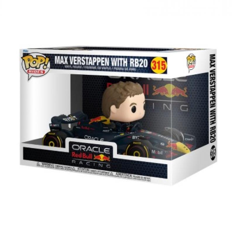 Funko POP! Rides Super Deluxe Vinyl Figure Formula 1 Red Bull - Verstappen w/RB20 15 cm #315