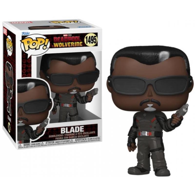 Funko Pop! Marvel: Deadpool & Wolverine - Blade #1495 Bobble-Head Vinyl Figure