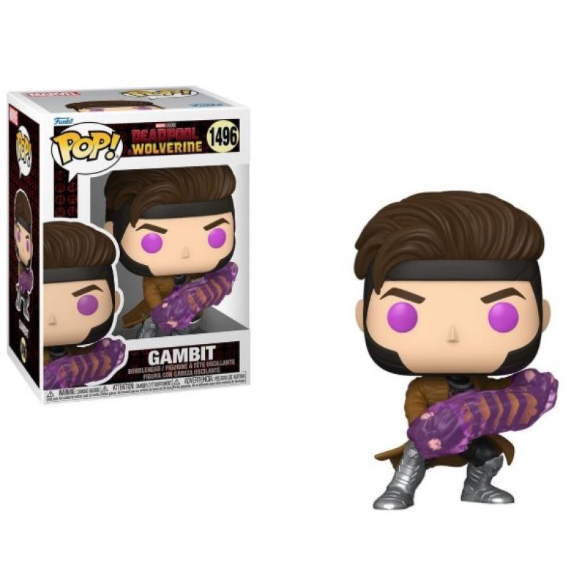Funko Pop! Marvel: Deadpool & Wolverin - Gambit #1496 Bobble-Head Vinyl Figure