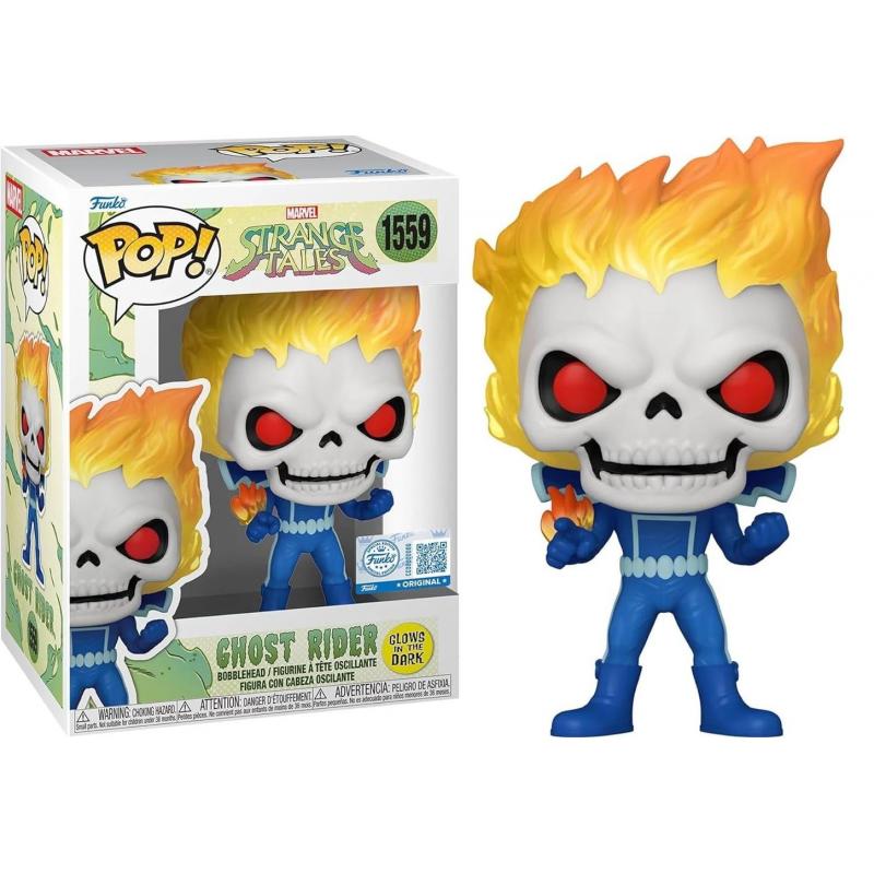 Funko Pop! Marvel: StrangeTales - Ghost Rider (Glows in The Dark) (Special Edition) Bobble-Hea #1559