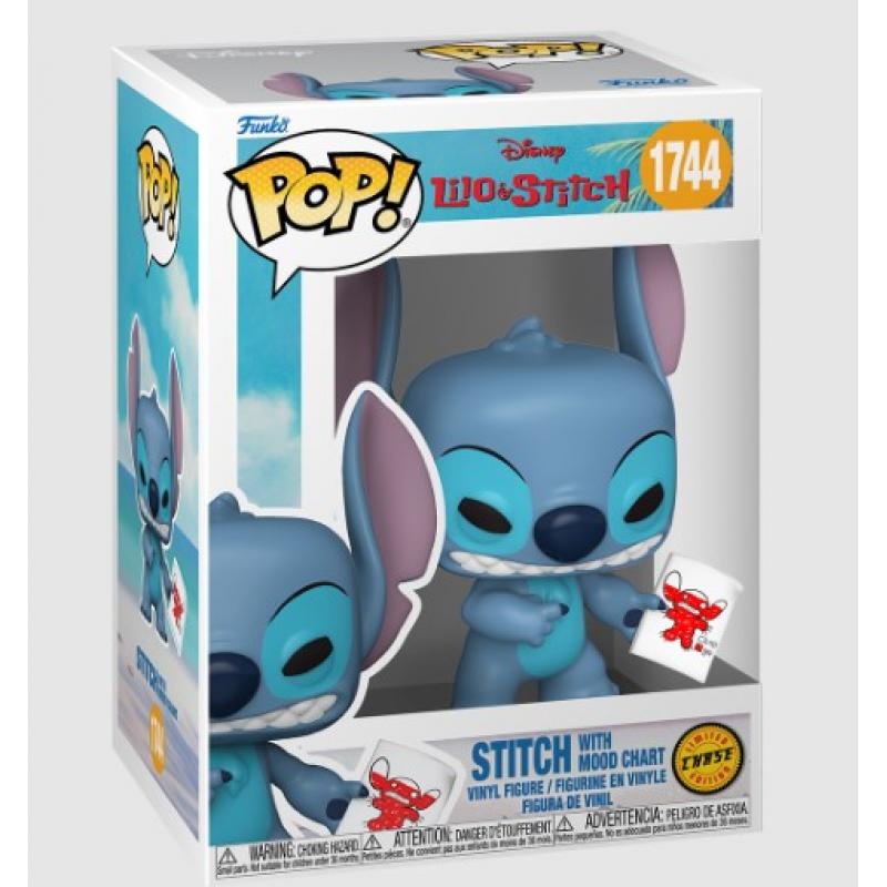 Funko POP! Lilo & Stitch Vinyl Figure Stitch with Mood Chart 9 cm Chase Edition #1744