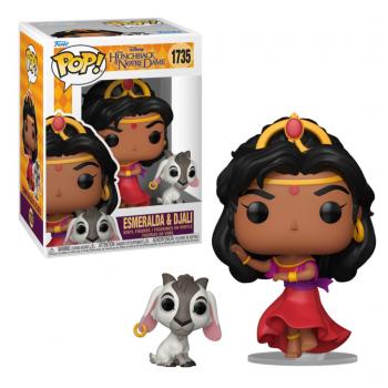 Funko POP! The Hunchback of Notre Dame Vinyl Figure Esmeralda & Djali 9 cm #1735