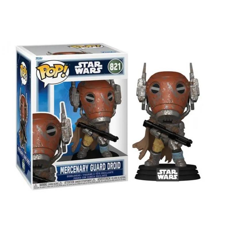 Funko POP! Star Wars: The Mandalorian and Grogu Vinyl Figure Mercenary Guard Droid 9 cm #821
