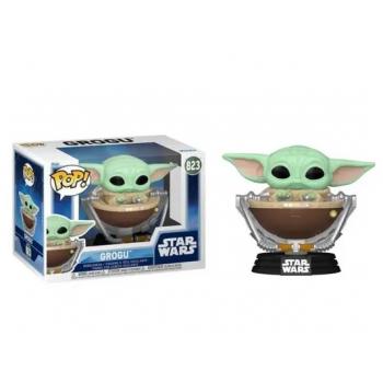 Funko POP! Star Wars: The Mandalorian and Grogu Vinyl Bobblehead Figure Grogu in Pram 9 cm #823