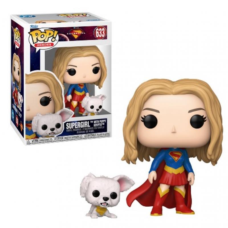 Funko POP! Heroes Supergirl (2026) Vinyl Figure Supergirl with Puppy Krypto 9 cm #633