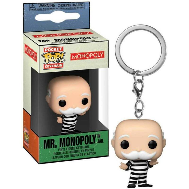 Funko POP! POP Keychain: Monopoly - Mr. Monopoly In Jail Vinyl Figure