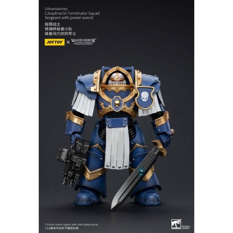 Warhammer The Horus Heresy Action Figure 1/18 Ultramarines Cataphractii Terminator Squad Sergeant wi
