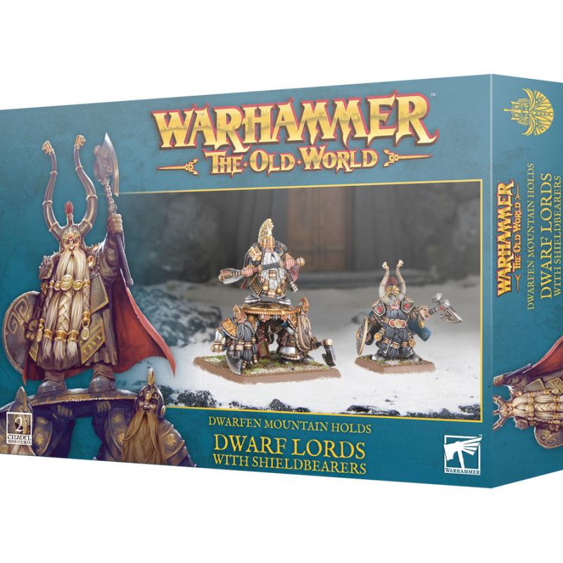Dwarfen Mountain Holds - Dwarf Lords with Shieldbearers - Old World