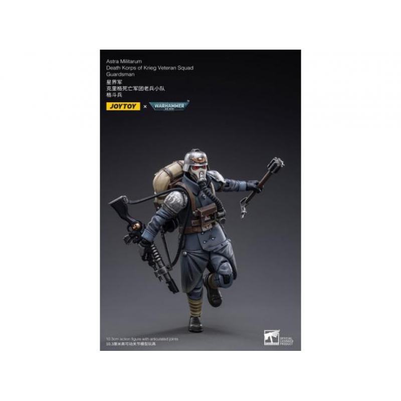 Warhammer 40k Action Figure 1/18 Astra MilitarumDeath Korps of Krieg Veteran Squad Guardsman 11 cm