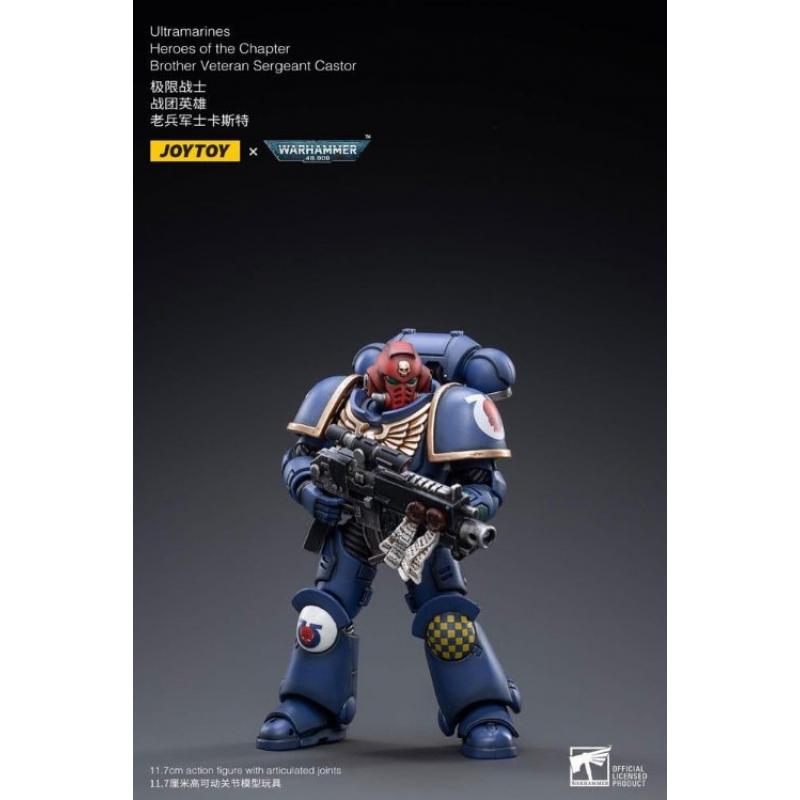 Warhammer 40k Action Figure 1/18 Ultramarines Heroes of the Chapter Brother Veteran Sergeant Castor