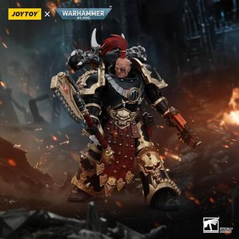 Warhammer 40k Action Figure Chaos Space Marines Black Legion Chosen with Plasma Pistol and Power Axe