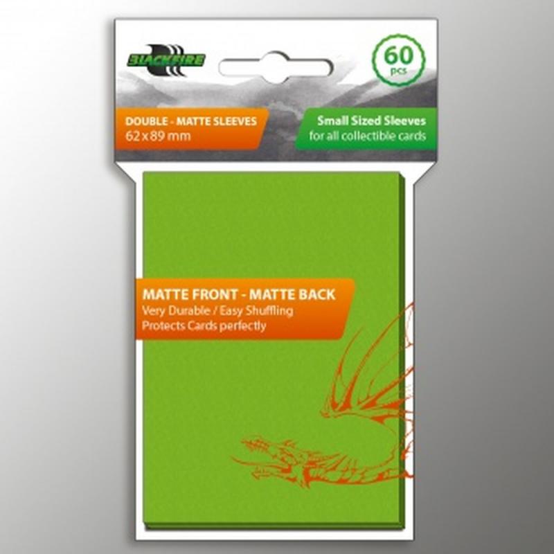 Blackfire Small Sleeves - Double-Matte Lime Green (60 Sleeves)