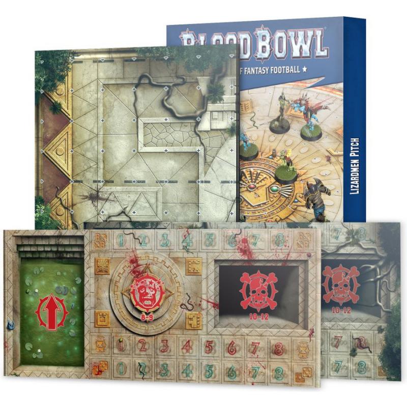 Lizardmen Pitch & Dugouts - Blood Bowl