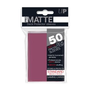UP - Standard Sleeves - Pro-Matte - Non Glare - Pink (50 Sleeves)