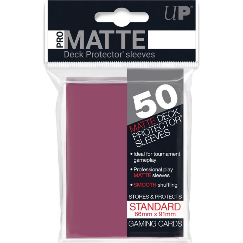 Ultra Pro - Standard Sleeves - Pro-Matte - Non Glare - Pink (50 Sleeves)