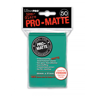 UP - Standard Sleeves - Pro-Matte - Non Glare - Aqua (50 Sleeves)