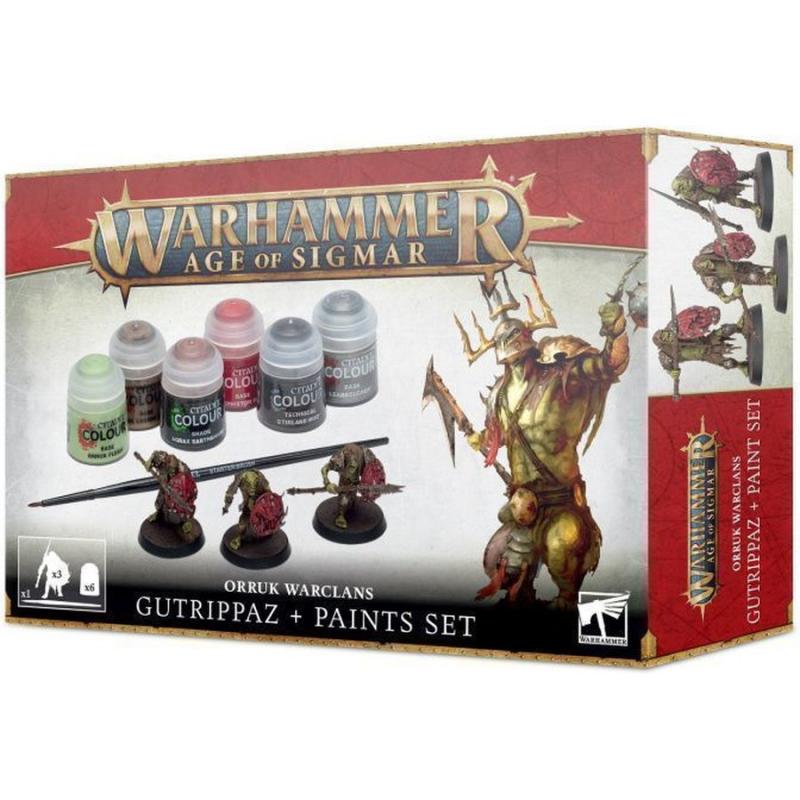 Gutrippaz + Paint Set (ENG) - Orruk Warclans - Age of Sigmar