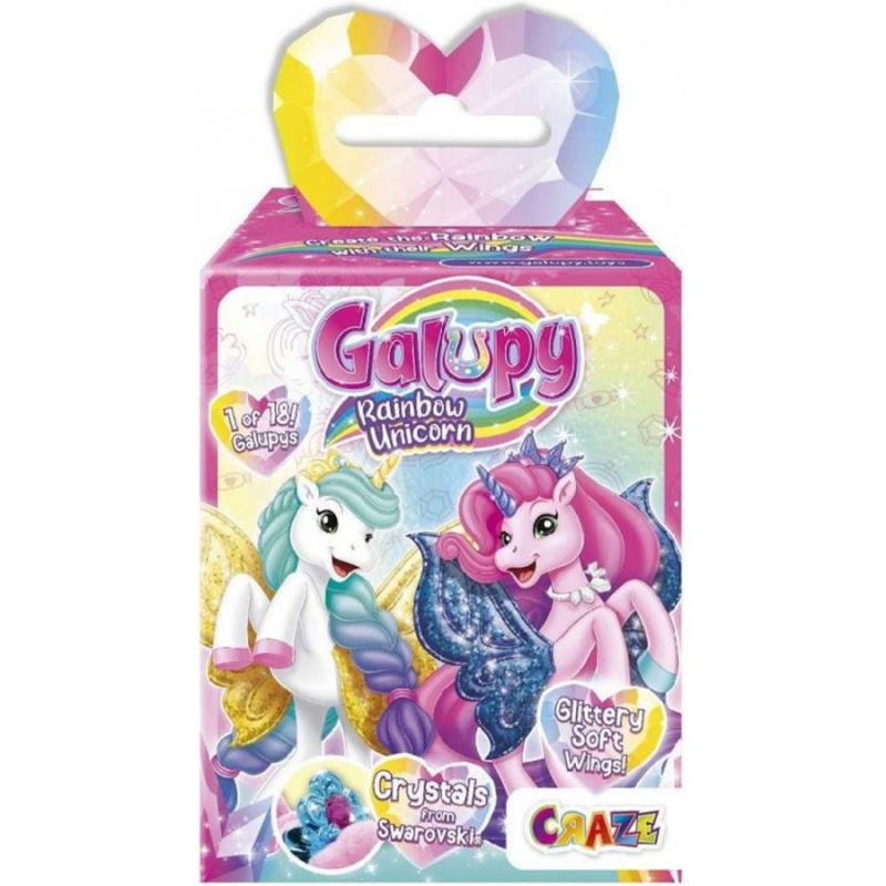 Craze Φιγούρα 9 εκ. κουτάκι έκπληξη Unicorn Galupy Rainbow (18 Σχέδια - Τυχαία Επιλογή)