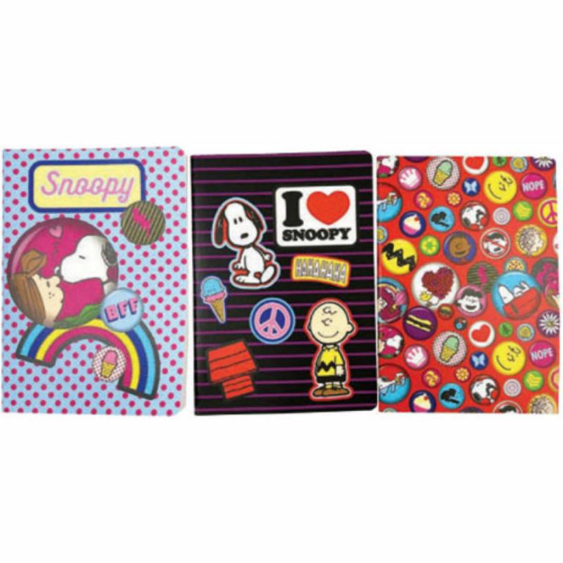 Back Me Up Snoopy Σημειωματάριο 3 τεμ. Α5