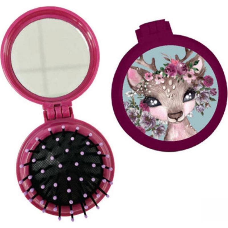 Back Me Up Καθρεφτάκι με Χτένα για Μαλλιά Deer