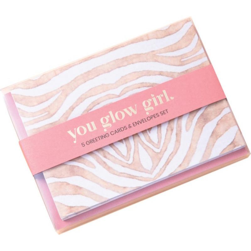 Funkyfish Greeting Cards (5 pc) You Glow Girl