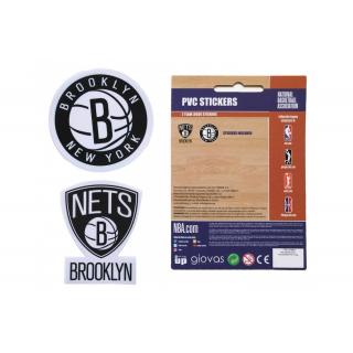 Brooklyn Nets - PVC Stickers NBA 2 Logos Team