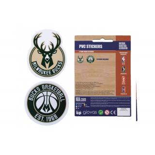 Milwaukee Bucks - PVC Stickers NBA 2 Logos Team