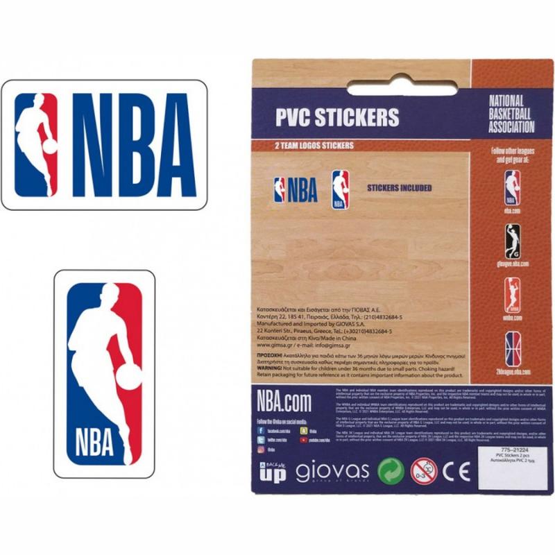 NBA Logo - PVC Stickers NBA 2 Logos Team
