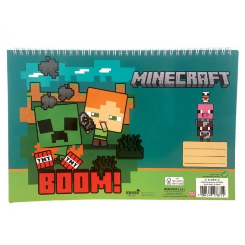 Gim Μπλοκ Ζωγραφικής Α4 30 φ. Minecraft