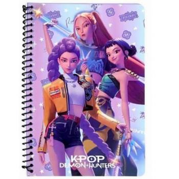Gim Τετράδιο 17 χ 25 Σπιράλ 2 Θέσεων 70 φ. Kpop Demon Hunters Pink Huntrix 26