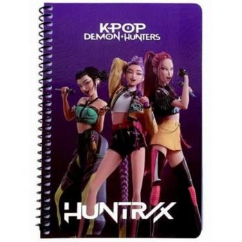 Gim Τετράδιο 17 χ 25 Σπιράλ 2 Θέσεων 70 φ. Kpop Demon Hunters Purple Huntrix 26