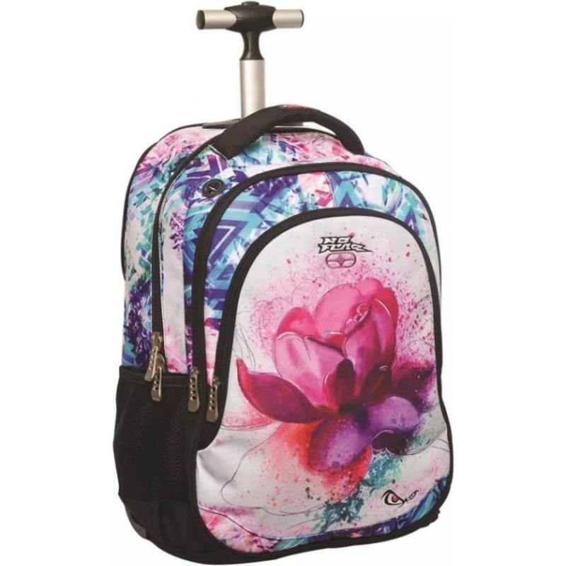 Back Me Up Trolley Bag No Fear Angry Flowers