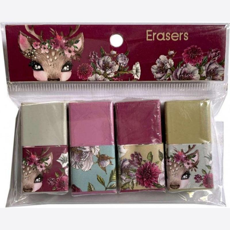 Back Me Up Σετ 4 Γόμες Deer